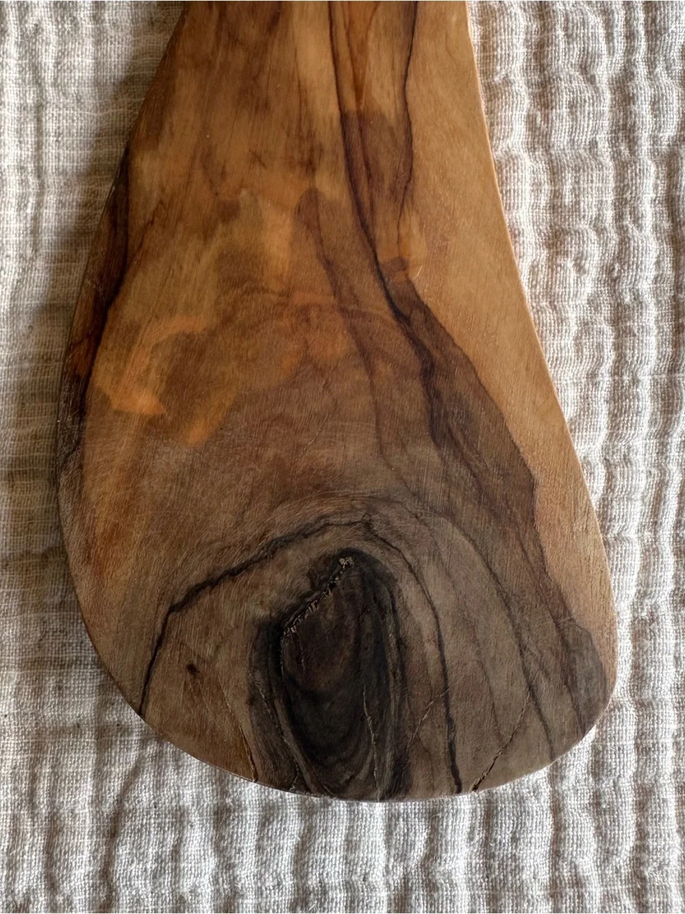 Sur La Table Italian Olivewood Curved Turner Cooking Utensil